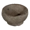 Bowl Con Soporte De Resina Simulacion Piedra I