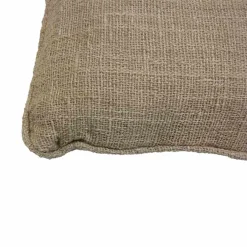 Cojín Café Jute 66X36 Con Cordón A Los Lados