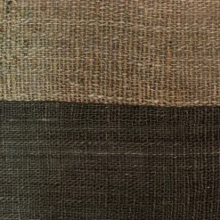 Cojín Mixto 55X55 Café-Verde Olivo Con Cordón En Los Lados