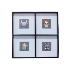 Cuadro Tradiciones, Ventana con 4 Máscaras