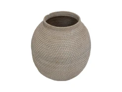 Florero Rattan Blanco II