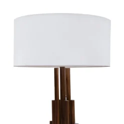 Lámpara De Mesa Torre Nogal