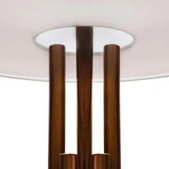 Lámpara De Mesa Torre Nogal