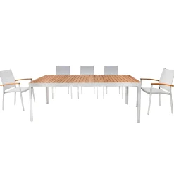 Mesa Rectangular Portals con 8 Sillas