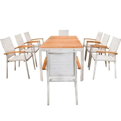 Mesa Rectangular Portals con 8 Sillas