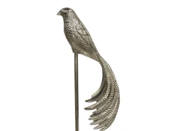 Set De 2 Esculturas Aves Plata