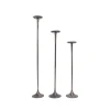 Set De 3 Portavelas En Aluminio