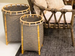 Set De Cestos Gris. 2 Piezas