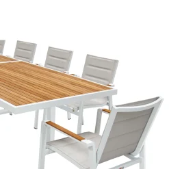 Set Mesa Extendible + 10 Sillas Santorini