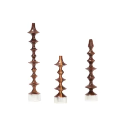 Set Tulipán Nogal Con Plata