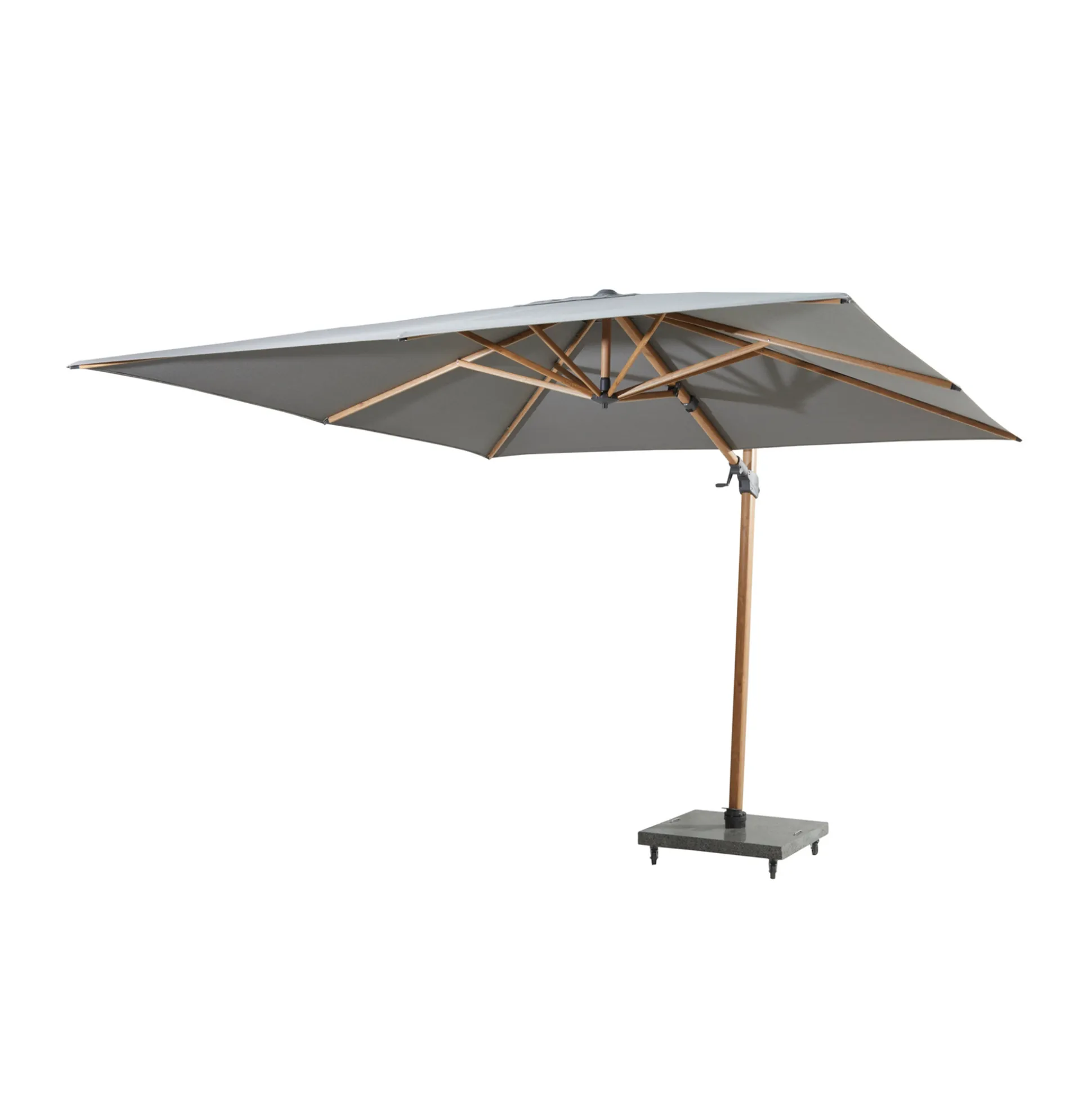 Sombrilla Siesta 3.0 M Wood-Look Charcoal