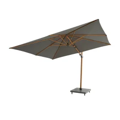 Sombrilla Siesta 3.0 M Wood-Look Charcoal