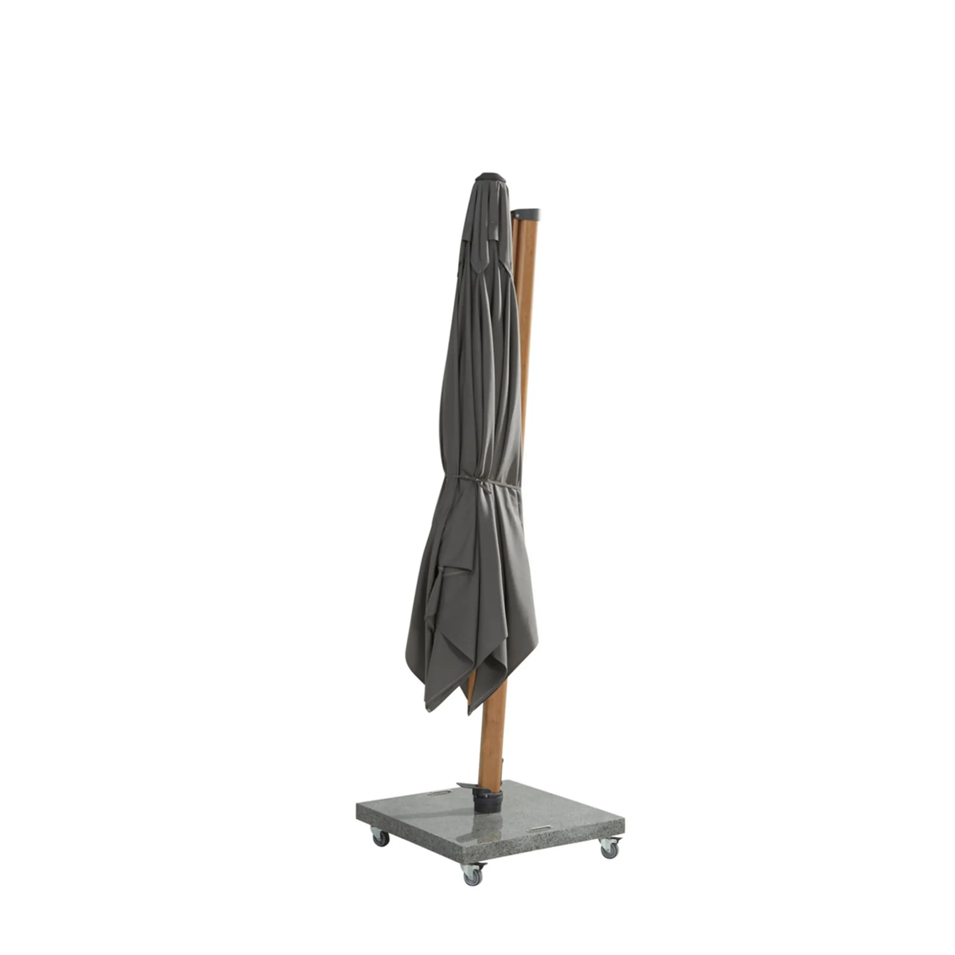 Sombrilla Siesta 3.0 M Wood-Look Charcoal