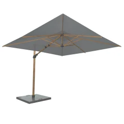 Sombrilla Siesta 3.0 M Wood-Look Charcoal