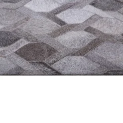 Tapete Cow Hide Rug Chain Simply Grey